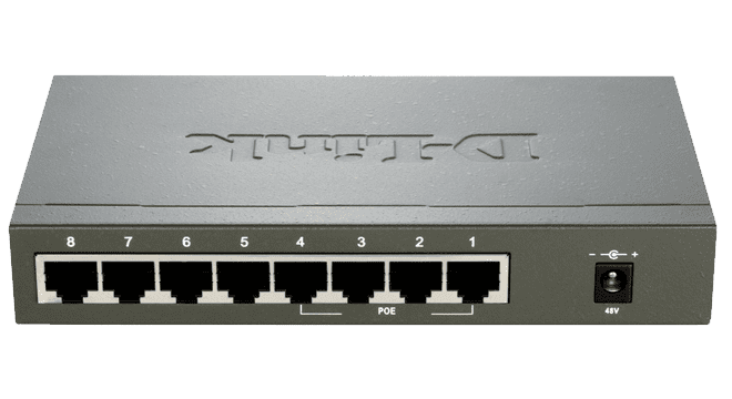 D-Link 8-Port EasySmart Gigabit Ethernet PoE Switch DGS-1100-08P